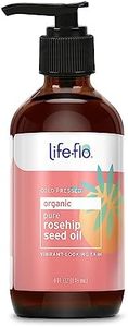 LIFE-FLO Pure Organic Rosehip Seed Oil, Hydrating Face Oil, Dry Skin Care, Cold Pressed from Organic Rose Hips, Rich in Fatty Acids and Vitamin A (Retinol), Hypoallergenic, 60-Day Guarantee, 4oz