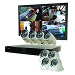 Revo RG161D4CB4CM22-2T Genesis HD 16 Ch. 2TB NVR Surveillance System with 8 1080p 2MP Cameras (White)