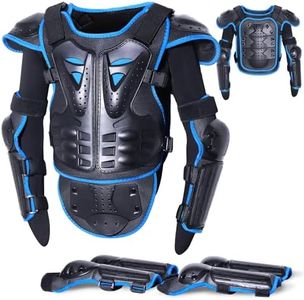 StarknightMT Upgraded Motorcycle Kids Armor Suit Dirt Bike Riding Gear Chest Elbow Knee Belly Pad Full Body Protection Set