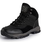 Jack Walker Mens Walking Leather Boots Lightweight Vent Breathable Hiking Trekking Shoes JW8215 (9 UK)