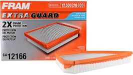 FRAM Extra Guard CA12166 Replacement Engine Air Filter for Select Cadillac, Chevrolet and GMC Models, Provides Up to 12 Months or 12,000 Miles Filter Protection