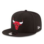 NBA Chicago Bulls Adult Men NBA 9Fifty Team Color Basic Snapback Cap,Osfa,black