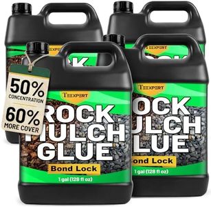 Teexpert Mulch Binder for Landscaping, Rock Glue, Pea Gravel Adhesive Concentrate 512oz, Heavy Duty Outdoor Stone Lock for Slope, Between Paver, Flower Bed, Fast Dry Mulch Anchor Safe for Plants Pets