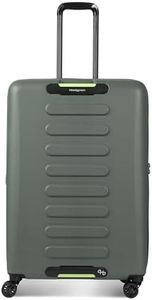 Hedgren GRIP LARGE Expandable Spinner Luggage – Durable Polycarbonate with TSA Lock, Double-Coil Zippers, 4 Spinner Wheels & Multiple Handles - 29" (Olive)