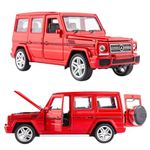 Polka Mercedes Benz AMG G63 Car Toys for Kids, 1:32 Alloy Metal Cars with 4 Openable Doors Light Music, Exclusive Diecast Model Cars for Boys (Color as per Stock)