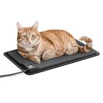 K&H Pet Products Extreme Weather Outdoor Kitty Pad, Heated, For Indoor and Outdoor Use Black Small 12.5 X 18.5 Inches 40W