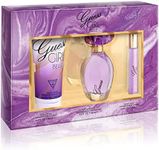 GUESS Girl Belle Eau de Toilette 3 Piece Gift Set - Perfume Spray 3.4 Fl. Oz., Travel Spray 0.5 Fl. Oz., & Body Lotion 6.7 Fl. Oz.