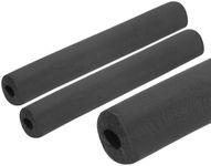 uxcell 2pcs 10" Pipe Insulation Tube Outside Pipe Lagging 13mm(1/2 inch) ID 39mm OD Foam Tubing for Handle Grip Support, Black