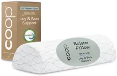 Coop Home Goods Four Position Adjustable Support Pillow, Half-Moon Form with Insert, Memory Foam Knee Pillow, Leg Pillow, Neck Pillow, Lumbar Pillow - Wedge Pillow for Neck, Back & Pressure Points