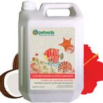PETVEDA Ayurvedic Hair Fall Control, Anti Itch Conditioner for Dogs & Cats with Virgin Coconut Oil for Soft, Shiny & Healthy Coat, Sulphate & Paraben Free - 5000 Ml (5 Litre Can)