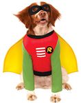 Rubie's womens Official Rubie s DC Comic Robin Teen Titans Pet Dog Costume Super Hero Gift Size Small, Multicolor, UK Halloween Halloween