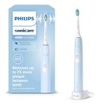 Philips Sonicare ProtectiveClean 4300 Electric Toothbrush, Sonic Toothbrush with Two Intensity Levels, Pressure Sensor and Timer, Light Blue, Model HX6803/04