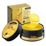 24K Gold Undereye Mask (60 Pcs), Collagen Hydrating Gel Pads, Reduce Puffiness, 30 Pairs Under Eye Patches for Dark Circles Puffy Eyes Treatment, Wrinkle, Women Men Beauty Personal Skin Care Products