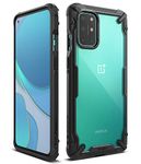 Ringke Fusion-X for OnePlus 8T Case Back Cover, [Military Drop Tested] Ergonomic Transparent Hard PC Back TPU Bumper Impact Resistant Protection for OnePlus 8T Back Cover Case - Black