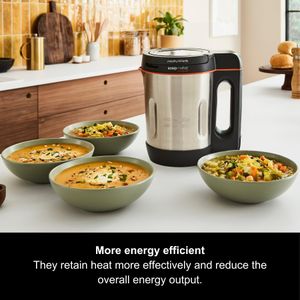 Morphy Richards Compact Soup Maker – Stainless Steel, 1L Capacity