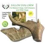 ARTISAN GIFT CO Fallow Antler Chews for Small Dogs and Puppies – 100% Natural Deer Antler Treats - Total weight +200gr. (M - 2 Units)