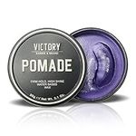 Hair Pomade for Men by Victory Barber & Brand | Men’s Hair Products from a Canadian Brand | Water Based Pomade for Men | Hair Wax for Men with High Shine | Strong Hold Pomade to Make your Grandpa Proud