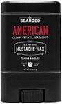 Live Bearded: Mustache Wax Stick - Made in the USA with All-Natural Ingredients - Beeswax, Lanolin, Jojoba Oil, Essential Oils - Medium Hold Mustache & Beard Wax for Men - American Scent, 0.35 Oz