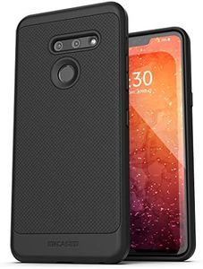 Encased LG G8 ThinQ Case (Thin Armor) Slim Fit Flexible Grip Phone Cover - Black