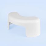 TUSHY Arc Toilet Stool: Supports a Natural Comfortable Squatting Posture to Unkink Your Colon for Easier Bowel Movements | Sleek, Space-Saving Design with Smooth, Curved Shape for Foot Comfort