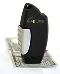 B$URE Portable Counterfeit Bill Detector - Pocket Size Fake Money Detector Perfect for Small Businesses and Restaurants – Quick Counterfeit Detection Scanner Gives Reliable Protection Against Fraud