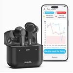 Cearvol Diamond X1 OTC Hearing Aids Rechargeable with Bluetooth Customizable App Hearing Test, 4 Hearing Modes, Noise Reduction, for Mild to Moderate Hearing Loss, Black
