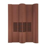 Beddoes Products Roof Tile Vent to Fit Marley or Redland 50 Double Roman with Flexi Pipe Adaptor (Dark Red - Sanded)