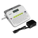 Brother P-Touch Label Maker, Versatile Easy-to-Use Labeler, PTD400AD, AC Adapter, QWERTY Keyboard, Multiple Line Labeling, White