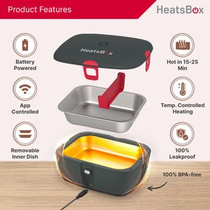 Faitron HeatsBox Go Electric Lunch Box – Portable Food Warmer