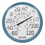 Taylor Precision Products 6700TE 13.25" Big & Bold, Black & White Thermometer, Teal