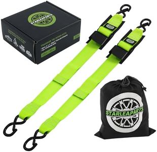 StarLeaparts Transom Tie Down Kits (2PK) -2" x 48" Boat Transom Straps - 1,200lb Break Strength Boat Straps for Trailer, Boat or Kayak Secure(Green)