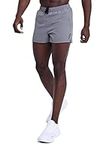 TCA Men’s Pace 3-Inch Running Shorts with Breathable Inner Mesh Brief and Zip Pocket - Quiet Shade Grey, XL