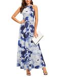 STYLEWORD Womens Summer Dresses 2024 Sundresses Beach Off Shoulder Casual Spring Dresses(Floral09,M)