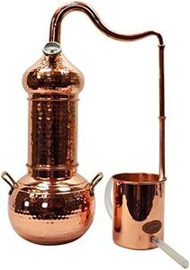 Copper Garden Kupfer Destille Essence Plus 2 Liter I Kleindestille mit Aromakolonne | Kolonnenbrennerei I Meldefreies Destilliergerät für ätherische Öle/Hydrolate/Düfte/destilliertes Wasser etc.