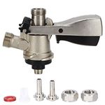 Keg Coupler, G5/8 S Type Sankey Keg Coupler Stainless Steel Sankey Kegerator S Keg Coupler Beer Barrel Distributor Faucet Beer Tap Beer Dispenser for Home Brewing