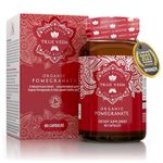 Organic Pomegranate Capsules - Pomegranate Supplements | Certified Organic by Soil Association | Vegetarian & Vegan Friendly | Ayurveda | 60 Easy Swallow Pomegranate Tablets | Manufactured in The UK