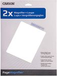 Carson 2X Power Rigid Frame 8.5x11 Inch Page Magnifier for Reading Newspapers, Magazines, Books and More (DM-21)