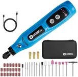 HARDELL Mini Cordless Rotary Tool - 3.7V Portable Power Tool with 43 Accessories, 5-Speed Adjustable, Type-C Charging for Sanding DIY Crafting, Jewelry Polishing, Detail Work