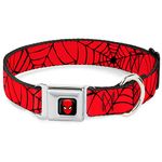 Buckle-Down DC-WSPD004-L 15-26""SPDA-Spider-Man" Dog Collar, Large