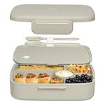 CWtrendz Bento Lunch Box for Adults and Kids | 5 compartments | BPA Free | Includes Fork and Spoon | Leak-Proof | Microwave and Dishwasher Safe | Ideal for Any Outing | UK Brand