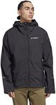 adidas Men's Terrex Multi RAIN.RDY 2.5-Layer Rain Jacket, Black, Medium