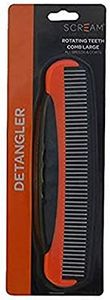 SCREAM Rotating Teeth Comb, Loud Orange