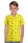 Allen Solly Junior Boys Floral Regular fit Polo (ABTS31901828, Yellow, 7-8 Years)