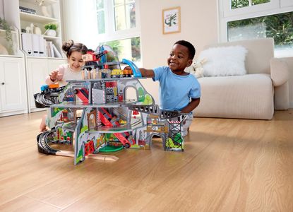 Hape Mighty Mountain Mine Wooden Train Set – Multi-Level Play