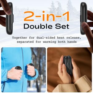 Lepwings Rechargeable Hand Warmers, 2-Pack – Portable USB Heated