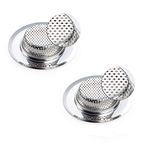 SYGA 2 Pieces Heavy Duty Small Rust Free Stainless Steel Kitchen Sink Strainer Plug, Filter Stopper Mesh Jali for Bathroom Kitchen Sink, 7.2 cm (Suitable for Drain Diameter 4.0cm to 6.0cm)