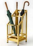 Basic Build Metal Umbrella Stand – Golden Stylish & Durable Iron Holder for Home, Office, Entryway & Garden | Modern Space-Saving Design (Golden)