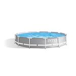 Intex 26710EH Prism 12 Foot x 30 inch Prism Frame 6 Person Outdoor Round Above Ground Swimming Pool with Easy Set-Up, (Filter Pump Not Included)