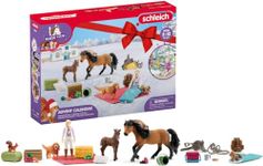 schleich HORSE CLUB — 98982 Kids Advent Calendar 2023, with 24 Unique Toys from the World of Lakeside, Including Horses, Rider, Dog, Saddle and other Accessories, Christmas Ideas for Kids Ages 5+