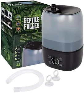 Evergreen Pet Supplies Reptile Humidifier/Fogger - 4L Tank - NEW Digital Timer - Add Water From Top! For Reptiles/Amphibians/Herps - Compatible with All Terrariums and Enclosures